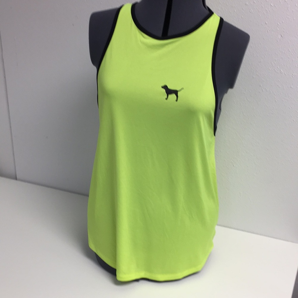 Pink Victoria’s Secret Lime Green Medium Tank Top